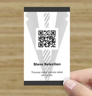 Carte d'invitation Gynarchic avec QR code