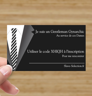 Carte d'invitation Gynarchic avec QR code